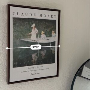 Claude Monet Art Print with Elegant Frame